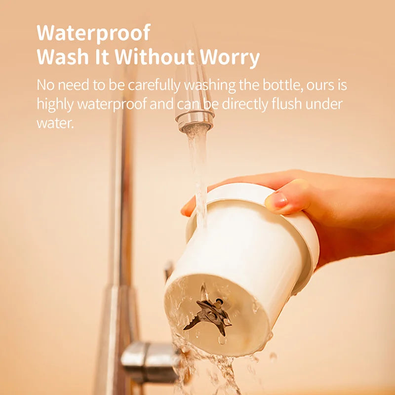 Versatile 500ml Portable USB Juicer with 6 Blades - Perfect for Fresh Juice, Milkshakes, and Ice Crushing!